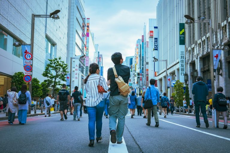 Marcher à Tokyo
