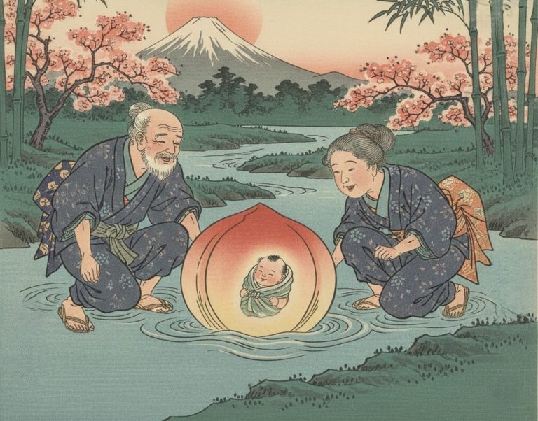 Momotaro dans une pêche géante