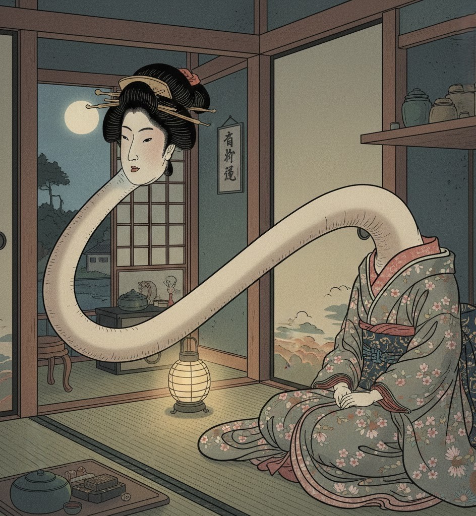 Rokurokubi la femme au cou extensible
