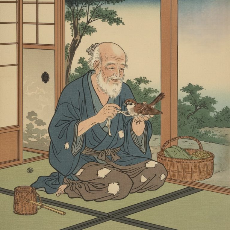 Shita-kiri Suzume, le conte du moineau à la langue coupée