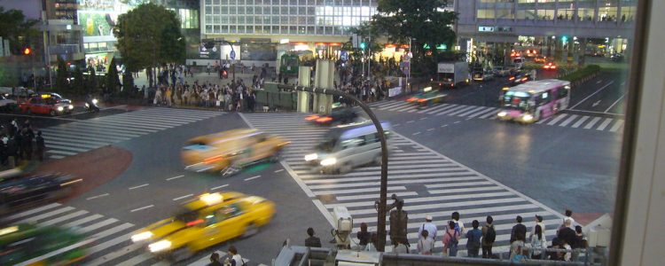 Shibuya crossing vu du starbucks